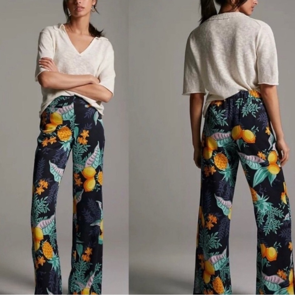 Anthropologie Maeve Escape Wide Leg Pants